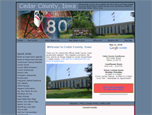 Tablet Screenshot of cedarcounty.org